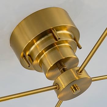 Amazon.co.jp : シーリングライト おしゃれ 4灯 LED 北欧 真鍮